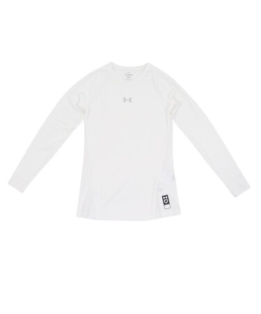 アンダーアーマー（UNDER ARMOUR）野球 ジュニア 練習着 ヒートギアアーマー コンプレッション 長袖クルーネックシャツ 1384752 100