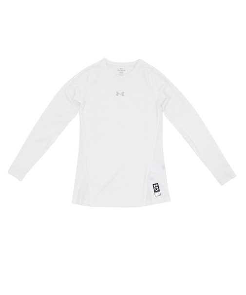 アンダーアーマー（UNDER ARMOUR）野球 ジュニア 練習着 ヒートギアアーマー コンプレッション 長袖クルーネックシャツ 1384752 100