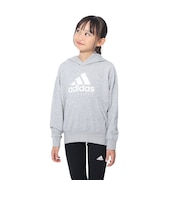 アディダス（adidas）キッズ スウェットフーディ エッセンシャルズ プラス ビッグロゴ プルオーバーパーカー KWF36-JE1733