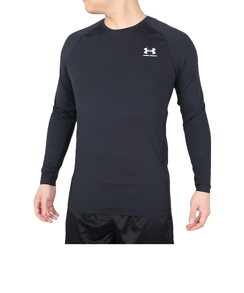 アンダーアーマー(UNDER ARMOUR)長袖 速乾 ストレッチ 抗菌防臭 uv ネイビー ヒートギア フィッティド ロングスリーブシャツ 1387940 …