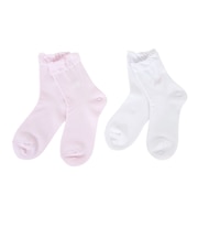 ニューバランス(new balance)ガールズ ロゴソックス 2足組 LAS45711AS1