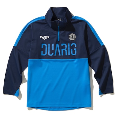 デュアリグ（DUARIG）サッカーウェア ジュニア 長袖ジャージハーフジップ 4S0015-SCWR-742CD BLU 速乾