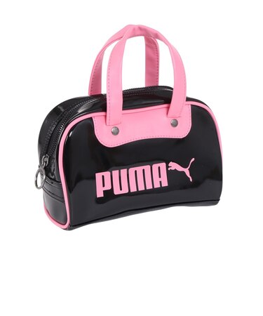 プーマ（PUMA）ハンドバッグ CLASSICS MINI グリップ 小型ボストンバッグ 黒 2.5L 09106301 ミニバッグ 手持ち 手提げ
