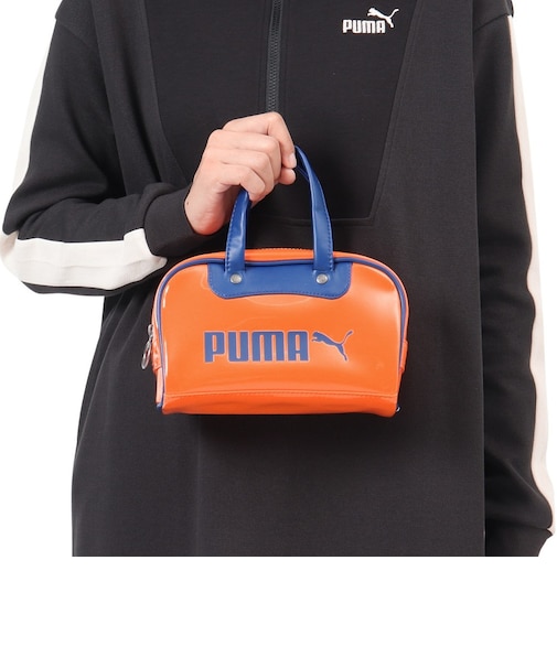 プーマ（PUMA）ハンドバッグ CLASSICS MINI グリップ 小型ボストンバッグ オレンジ 2.5L 09106303 ミニバッグ 手持ち 手提げ