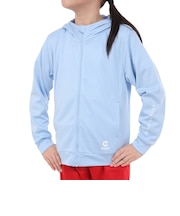 ジュニア UV メッシュ フルジップフーディー SW4S0082-TR862-GRES LBLU