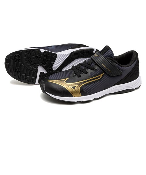 ミズノ（MIZUNO）ジュニアスポーツシューズ ベルクロ ベルト付き スニーカー スピードスタッズ4 ベルト K1GC242302