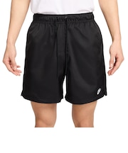 ナイキ(NIKE)ランニング 短パン ハーフパンツ クラブ ウーブン フロー ショートパンツ 黒 ブラック FN3308-010 刺しゅうロゴ
