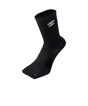 アンブロ（UMBRO）サッカー ソックス 靴下 五本指ミドルソックス UAS8422 BLK 27 25-27cm