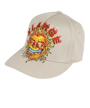 エクストララージ(XLARGE)帽子 FLAME キャップ 101241051010-BEIGE