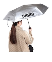 プーマ(PUMA)傘 晴雨兼用 折りたたみ傘 55cm 自動開閉式 PBP66WJ55 BK シルバー 紫外線対策 UPF50+ 軽量 傘 梅雨