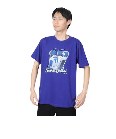 エムエルビー（MLB）野球ウェア 大谷翔平 BACK SHOT LAD Tシャツ ジャパンブルー