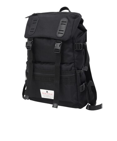 DOUBLE BELT ADMIX デイパック リュックサック 312410101BLK 19L 黒