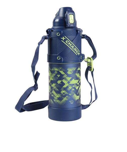 水筒 ステンレスクールボトル 保冷専用 青×ライム 1.5L SD-HB15-AG マイボトル お手入れ簡単