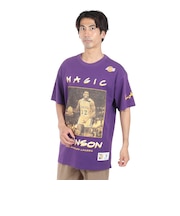 マジック・ジョンソン レイカーズ プレミアム プレイヤー 半袖Tシャツ TCRW6611-LALEJSPURP