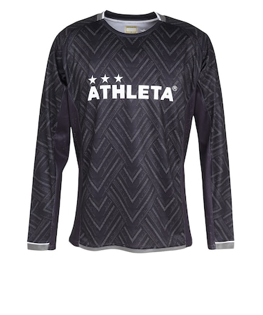 アスレタ（ATHLETA）サッカー フットサルウェア 長袖 グラフィック プラクティスシャツ 2418 BLK