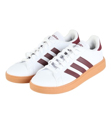 アディダス(adidas)スニーカー グランドコートベース2.0U ホワイト ID1181 カジュアル スポーツシューズ クラシカル 部活 通学 運動