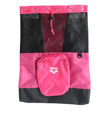 アリーナ（ARENA）水泳バッグ メッシュバックパック AS4FBP15U BKPK ブラック ピンク