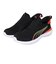プーマ（PUMA）ジュニア シューズ クルーズプロフォームイーズイン ブラック レッド 31025001 スニーカー スポーツ スリップオン 登校 通学 運動
