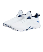 ミズノ（MIZUNO）ウエーブ トランジスタ バスケ シューズ バッシュ WAVE TRANSISTA 安定 軽量 白 W1GA240002