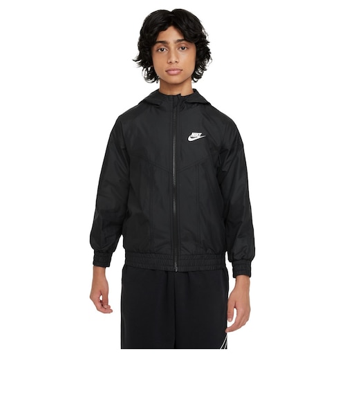 ナイキ（NIKE）ジュニア スポーツウェア ウィンドランナー フーデッド レペル ジャケット FZ5516-010