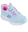 スケッチャーズ（SKECHERS）ジュニアスニーカー スポーツシューズ SI-BOUNDER-SMPL CUTE 303585L-TURQ