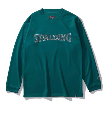 スポルディング（SPALDING）バスケットボールウェア ジュニア 長袖 Tシャツ ジオメトリック ロゴ SJT24157SP