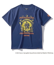 スポルディング（SPALDING）バスケットボールウェア ジュニア 半袖 Tシャツ スポンジ・ボブ フレッシュ オフ ザ グリル SJT24166SNV