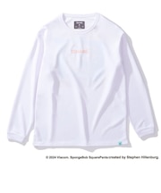 スポルディング(SPALDING)バスケットボールウェア ジュニア 長袖 Tシャツ スポンジ・ボブ ビッグフェイス SJT24169SWH