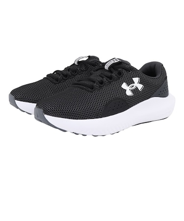 アンダーアーマー(UNDER ARMOUR)ランニングシューズ チャージドサージ4エクストラワイド ブラック ホワイト 3028249 002 スニーカー ク…