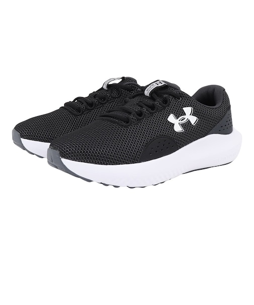 アンダーアーマー(UNDER ARMOUR)ランニングシューズ チャージドサージ4エクストラワイド ブラック ホワイト 3028249 002 スニーカー ク…