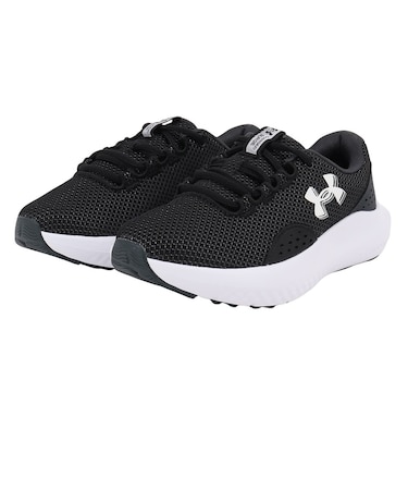 アンダーアーマー(UNDER ARMOUR)ランニングシューズ チャージドサージ4ワイド ブラック 3028571 001 スニーカー ジョグ クッション性 …