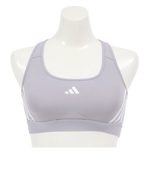 アディダス（adidas）Powerimpact トレイン ミディアムサポート スリーストライプス ブラ IKV29-IY7701