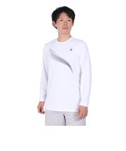ルコックスポルティフ(lecoqsportif)テニスウェア プラクティス 長袖シャツ ロングスリーブ LN4FLT10M WH00
