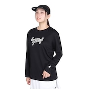 ルコックスポルティフ(lecoqsportif)テニスウェア シンプルロゴ 長袖シャツ ロングスリーブ LN4FLT20L BK00