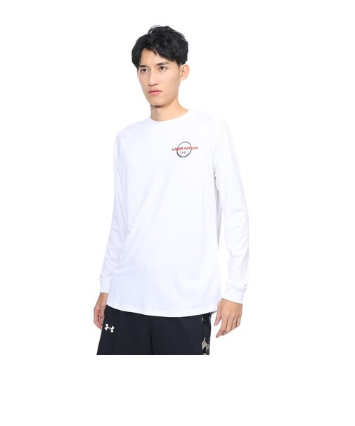 アンダーアーマー（UNDER ARMOUR）バスケットボールウェア テック ロゴ ロングスリーブ Tシャツ 1388345 100