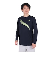ルコックスポルティフ(lecoqsportif)テニスウェア プラクティス長袖シャツ ロングスリーブ LN4FLT10M NV00