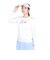 プリンス（PRINCE）テニスウェア レディース ロングスリーブシャツ 吸水速乾 UPF50 リサイクル WF4092 146 WHT