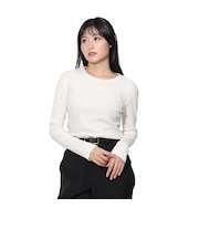 エルケクス（ELKEX）長袖 クルーネックシャツ EKL4FA0019 OWHT