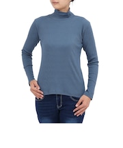 エルケクス(ELKEX)長袖 タートルネックTシャツ EKL4FA0020 BLU