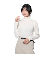 エルケクス（ELKEX）長袖 タートルネックTシャツ EKL4FA0020 OWHT