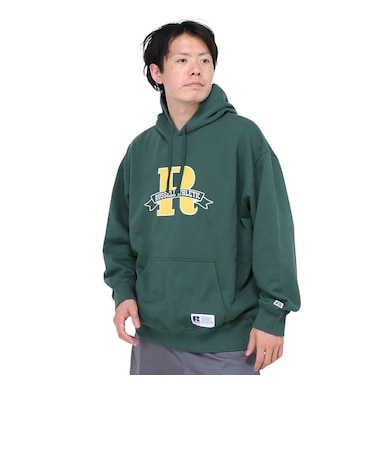 ラッセル（RUSSELL）カレッジR ロゴ フーディ RBM24F0020 GRN