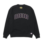 セッションズ(SESSIONS)ステッチ ロゴ クルー スウェットシャツ 247210 BLK