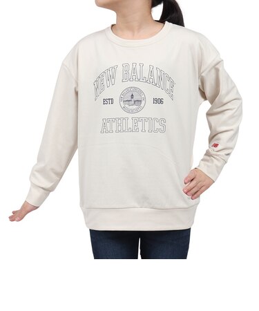 ニューバランス（new balance）吸水速乾 Graphic スウェットクルー 長袖 Tシャツ ABT45504LIN