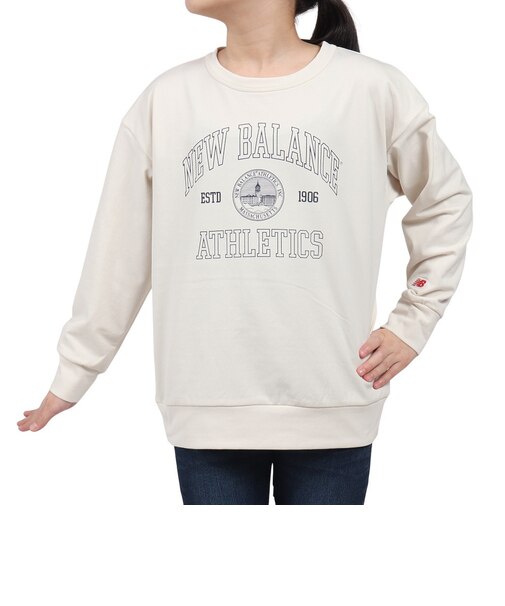 ニューバランス（new balance）吸水速乾 Graphic スウェットクルー 長袖 Tシャツ ABT45504LIN