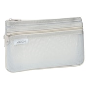 サンスター文具(Sun-star Stationery)メッシュケース MATCH(マッチ) S2132800 グレー