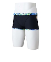 ミズノ（MIZUNO）競泳水着 メンズ 水泳 競泳練習用 ショートスパッツ N2MBB58791 ブラック ブルー