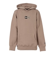ニューエラ(NEW ERA)ユース 裏毛 スウェット プルオーバーフーディー Box Logo ミルクティー 14325129