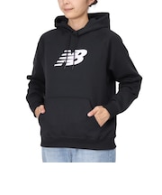ニューバランス(new balance)Sport フリース ロゴ フーディ 裏起毛 WT43524BK