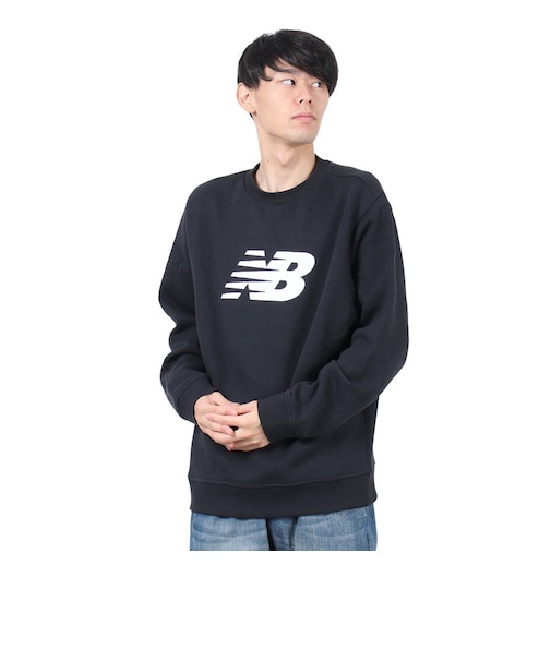 ニューバランス（new balance）SpEsCore スウェット クルーシャツ MT43905BK