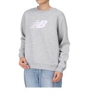 ニューバランス(new balance)Sport フリース ロゴ クルー 裏起毛 WT43526AG
